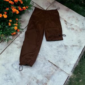 Forever21 chocolate brown suede cargo pants